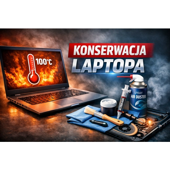 Usługa czyszczenie, konserwacja (SPA) laptopa standard ( bez grafiki dedykowanej )