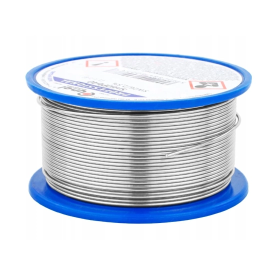 CYNA OŁOWIOWA Z TOPNIKIEM KALAFONIĄ 0,5mm 100g - Cienka Jakość!
