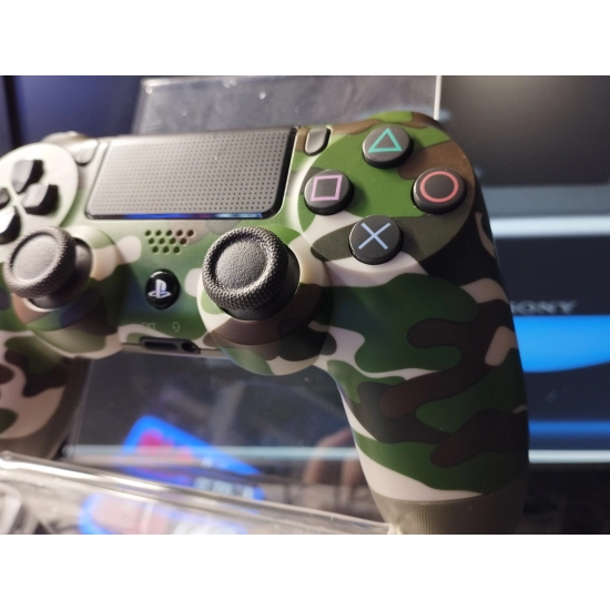 Kontroler PAD Dualshock 4 V2 MORO Green Camouflage Analogi TMR ZERO DRIFTU! NOWA klasa A ODNOWIONY 12MC GW!