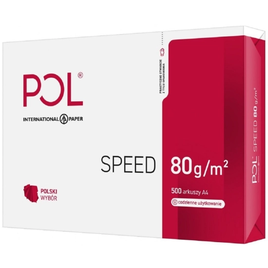 Papier kserograficzny do drukarki POLSPEED A4 80g 500 arkuszy BIAŁY