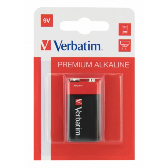 Bateria Alkaiczna R9 6LR61 VERBATIM Premium 9V 1 PACK