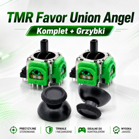 Analogi Favor Union TMR Angel Joystick Komplet L+P + Grzybki HQ