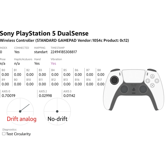 Wymiana analogów PAD DualSense PS5 z Efekt Halla KOMPLET Lewy+Prawy
