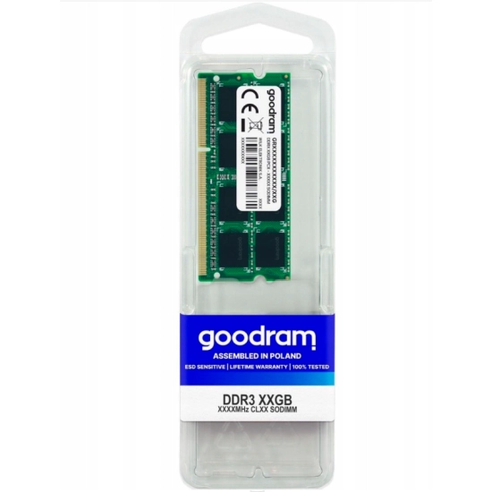 NOWA Pamięć RAM do Laptopa DDR3 GOODRAM 8GB 1600MHz 24MC GW