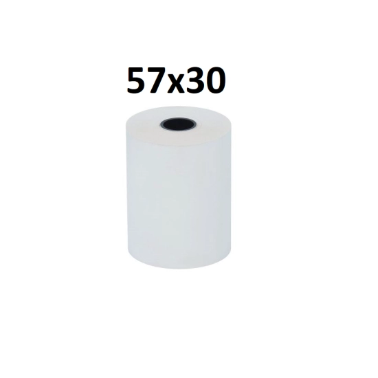 Papier Rolka termiczna do kasy fiskalnej, terminali płatniczych 57mm/30m