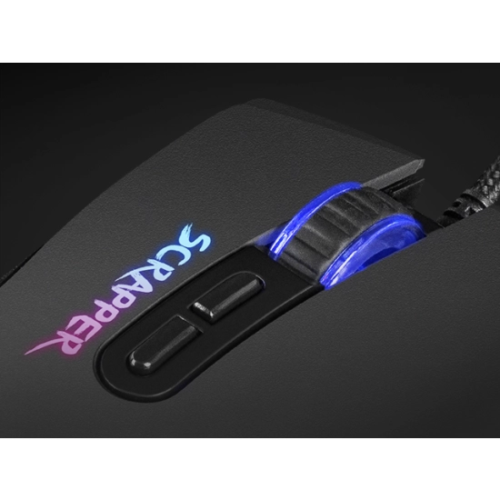 Mysz gamingowa FURY Scrapper RGB 6400 DPI Podświetlana RGB