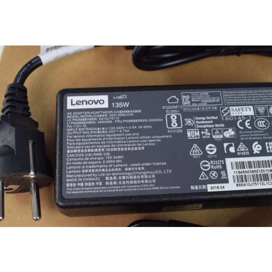 Zasilacz Lenovo 135W 20V 6.75A SLIM TIP ThinkPad