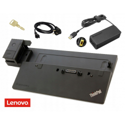 Stacja dokująca 40A1 Lenovo ThinkPad USB 3.0 DP VGA DVI + Zasilacz Lenovo 90W komplet z kluczykiem