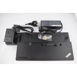 Stacja dokująca 40A1 Lenovo ThinkPad USB 3.0 DP VGA DVI + Zasilacz Lenovo 90W komplet z kluczykiem