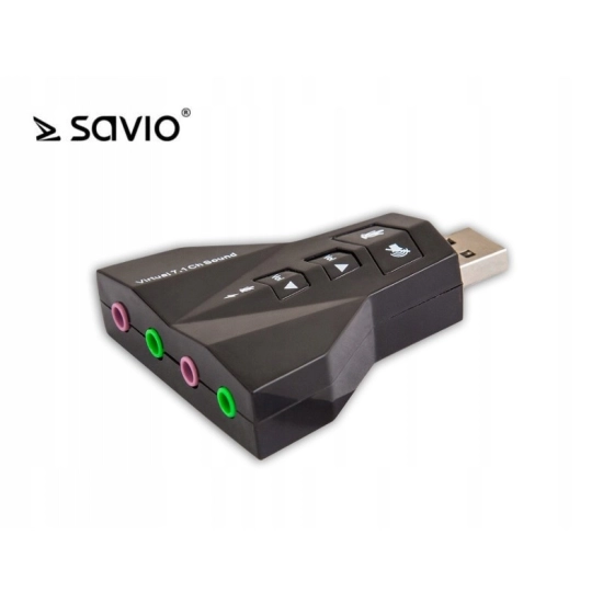 Karta dźwiękowa USB 7.1CH Mikrofon Słuchawki Jack