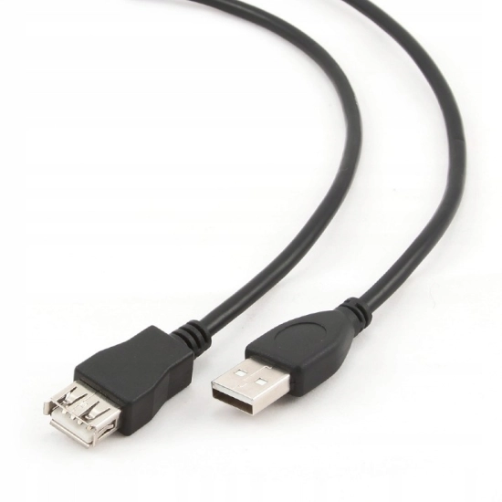 Przedłużacz USB 2.0 AM Gembird Kabel 3 metry Black