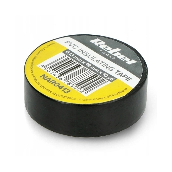 Taśma izolacyjna izolacja Rebel 19mm / 10M czarna