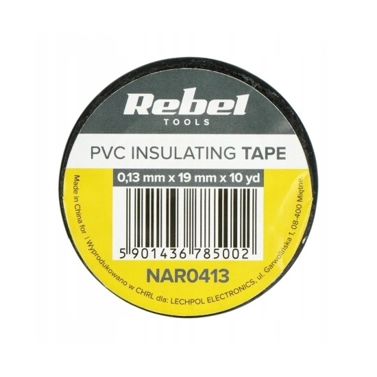 Taśma izolacyjna izolacja Rebel 19mm / 10M PCV UV