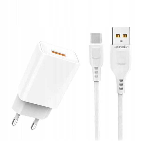 Ładowarka sieciowa 5V - 2.4A + KABEL MICRO USB