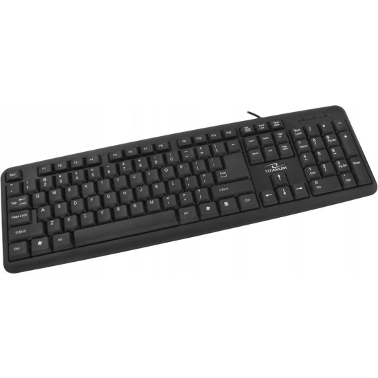Klawiatura do PC Titanum USB przewodowa membranowa STANDARD Biurowa