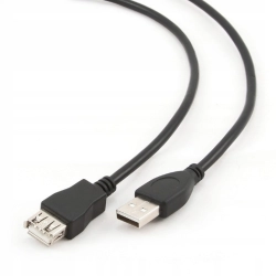 Przedłużacz Gembird Kabel 3metry USB 2.0 AM Black