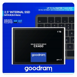 Dysk SSD 1TB GoodRam CX400 3D Gen2 6Gb PC Laptop