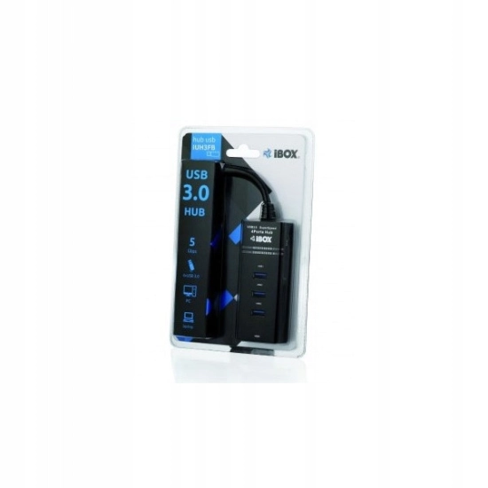 Hub rozdzielacz USB 4x USB 3.0 iBOX 5 Gbps PC Laptop