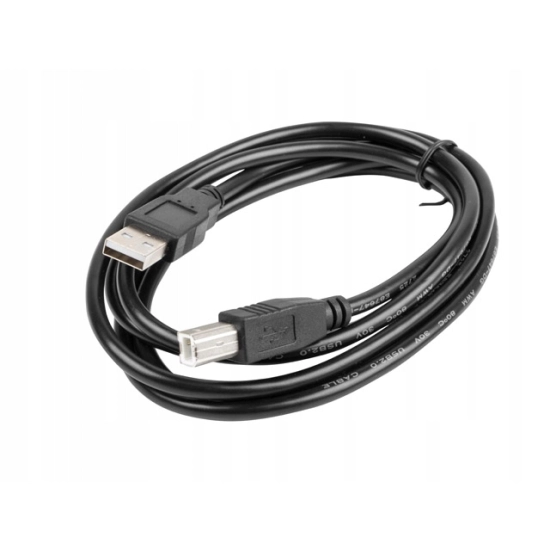 KABEL DO DRUKARKI SKANERA USB A-B Przewód 1.8m czarny Lanberg