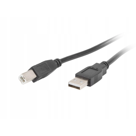KABEL DO DRUKARKI SKANERA USB A-B Przewód 1.8m czarny Lanberg