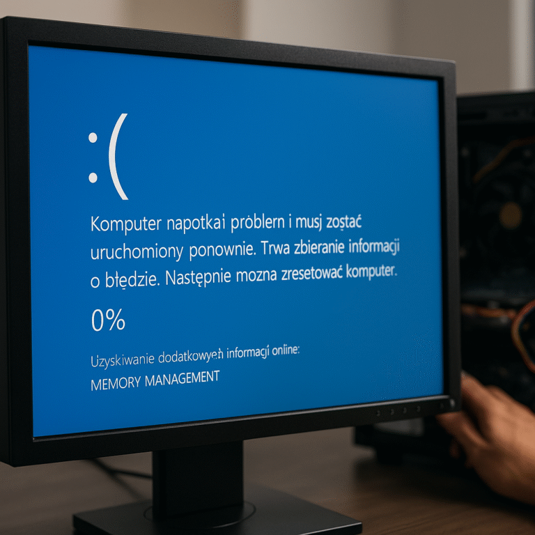 Blue screen MEMORY MANAGEMENT co oznacza i jak to naprawić?