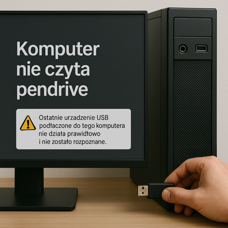 Komputer nie czyta pendrive, co zrobić?