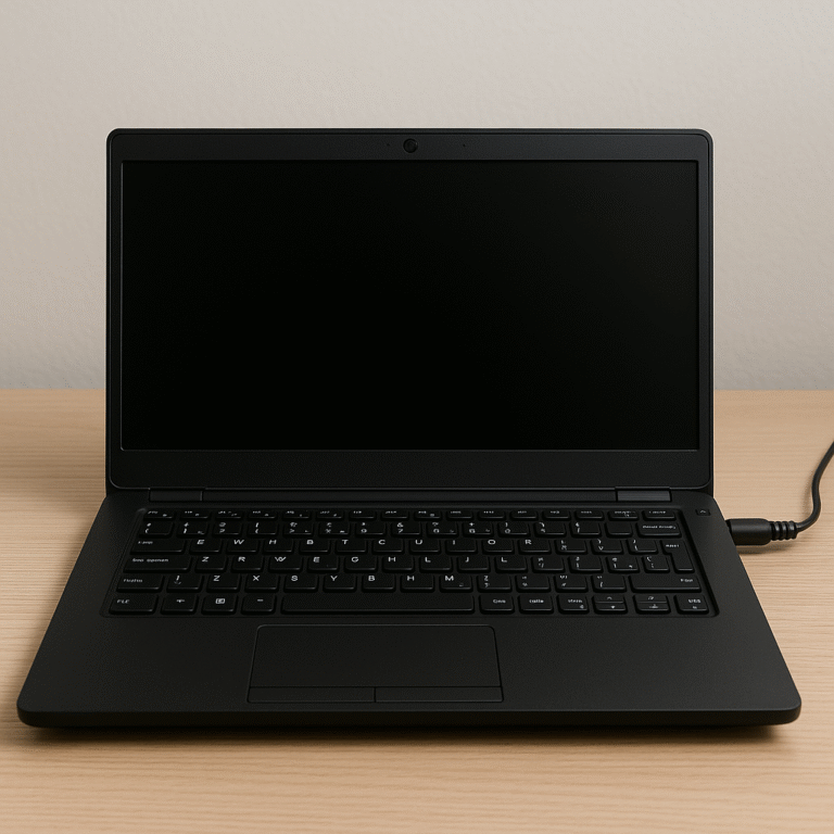 Laptop Dell podłączony, ale nie ładuje baterii