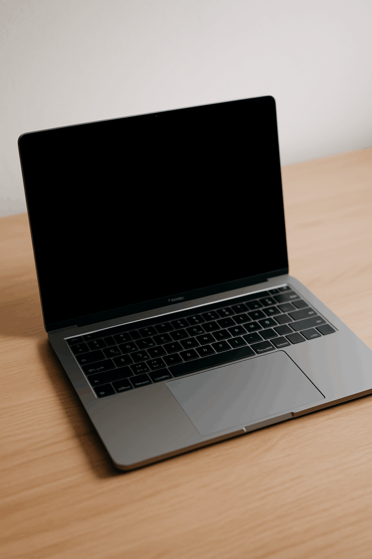 MacBook działa, ale ekran czarny