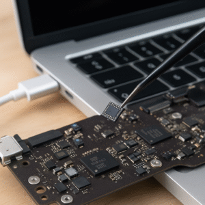 Macbook nie ładuje, wymiana układu ładowania
