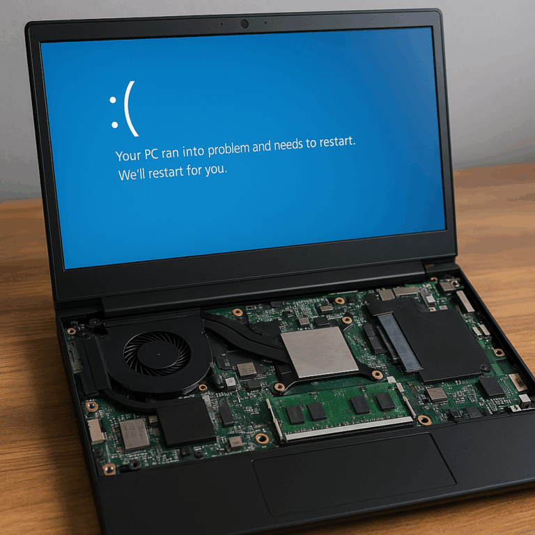 Laptop Dell się restartuje, problem z kartą graficzną?