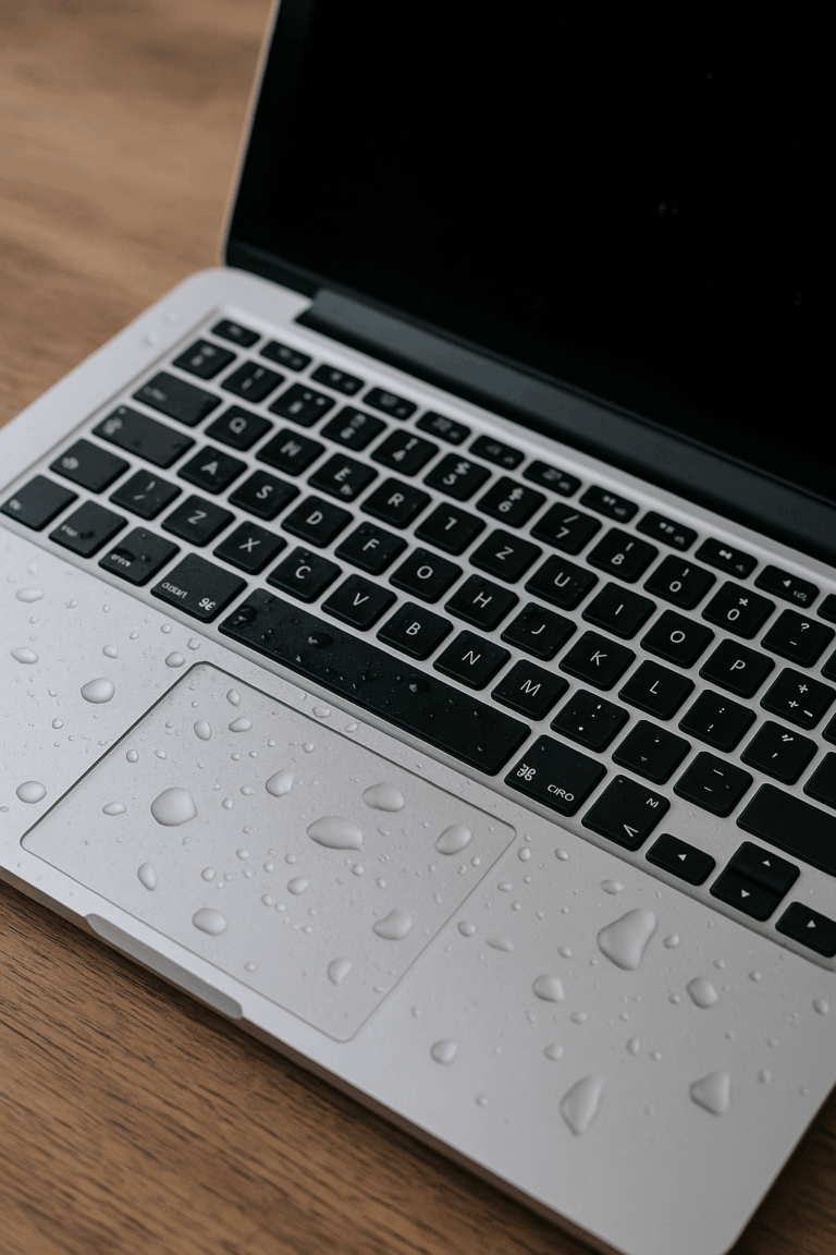 MacBook nie widzi klawiatury i gładzika po zalaniu