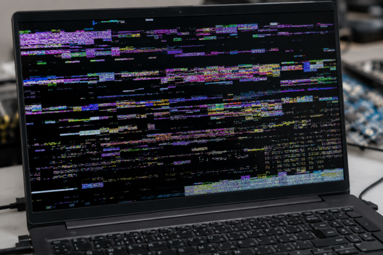 Artefakty na ekranie laptopa, najczęstsze przyczyny problemu