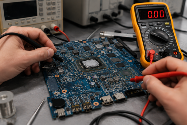 Brak napięcia 3.3V i 5V w laptopie