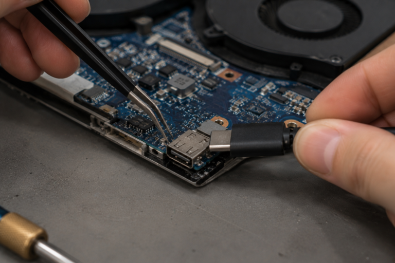 Laptop nie ładuje baterii przez USB-C
